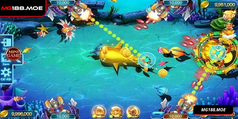 Bắn Cá Thần Tài MG188 Và Tổng Hợp Mẹo Hay Từ Cao Thủ 3 Cần ngắm chuẩn và kích hoạt đạn để hạ boss nhanh chóng